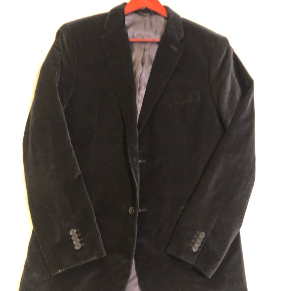 Banana republic velvet sports coat, black, EUC - Picture 9 of 13